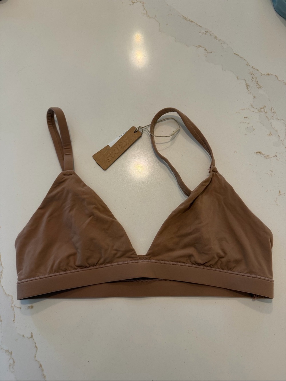 SKIMS Wireless Triangle Bralette - Brown